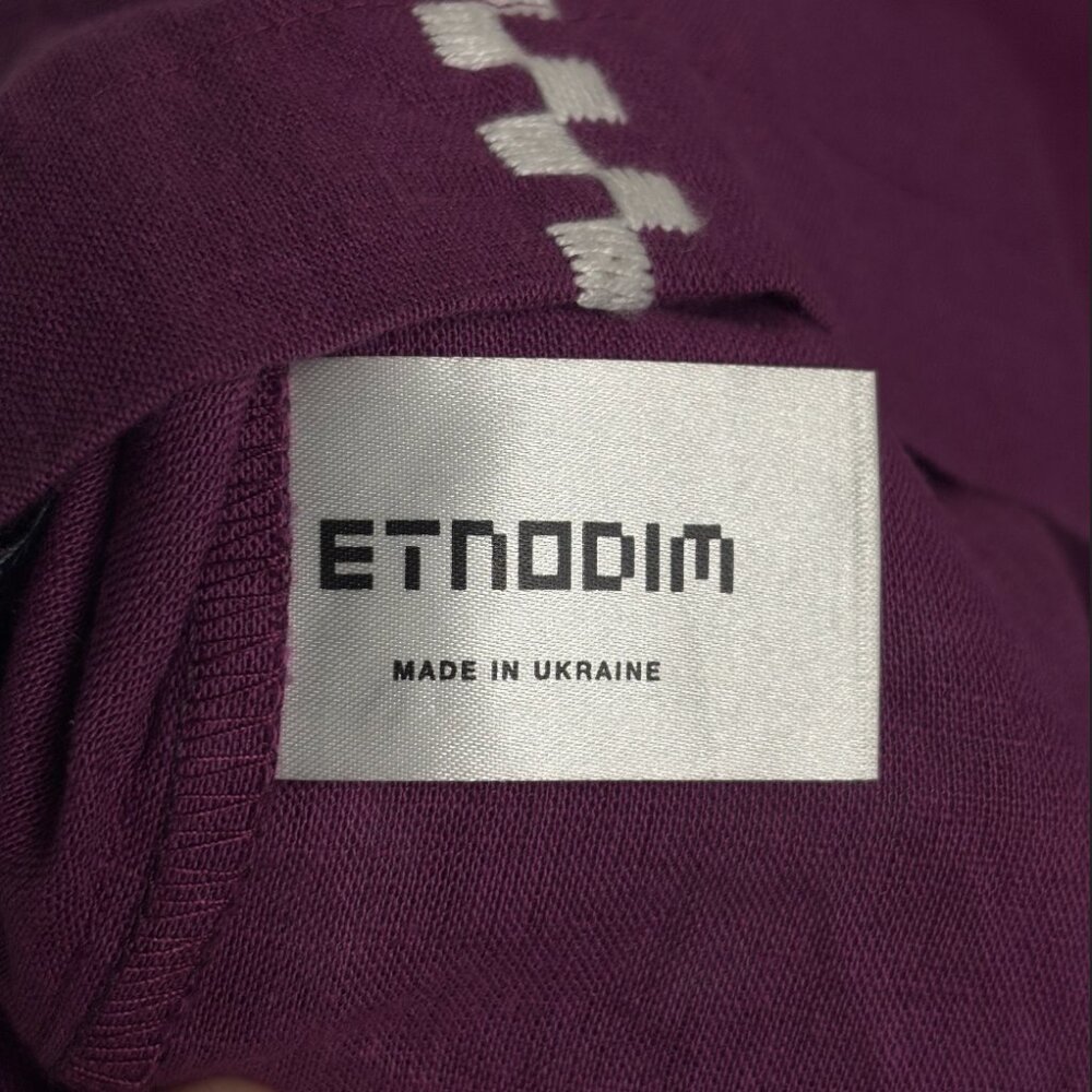 100% linen Etnodim boho blouse - Picture 9 of 10